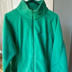 Green Columbia Fleece Jacket. Size 1X. NWOT.
